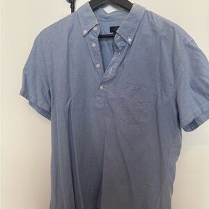 J Crew Men’s Large Oxford Pop Over Shirt